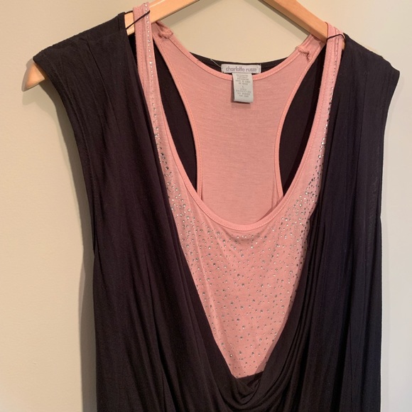 Charlotte Russe Studded Top - Picture 2 of 7